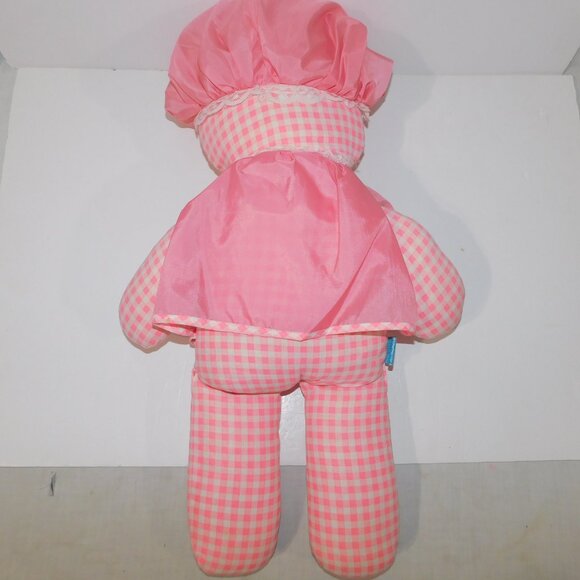 VTG 80s Ganz Bros Jumbo Large 25" Pink Gingham Rag Doll - FP Lolly Look a like - Picture 5 of 6